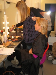 Christina i make-up'en