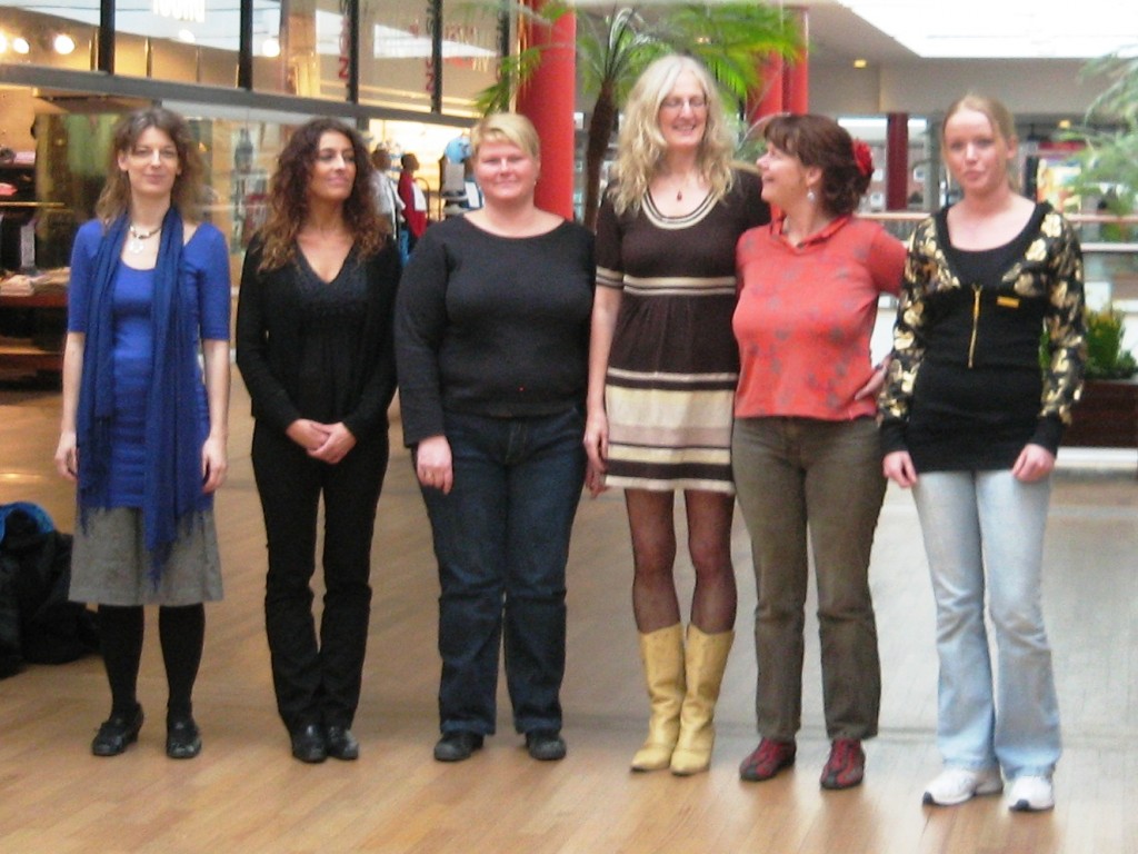 6 typer før Fra venstre er det kropstype Daisy, Barbara, Frances, Elaine, carmen og Annabel